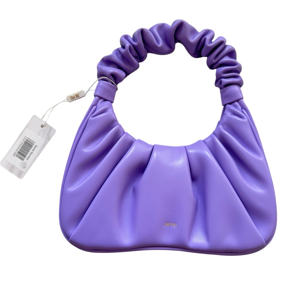 NWT JW PEI Purple Gathered Shoulder Bag